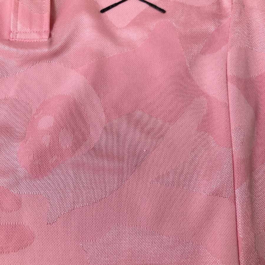 マークアンドロナ迷彩柄ノースリーブポロシャツ MARK&LONA マークアンドロナ ノースリーブポロシャツ ボタン