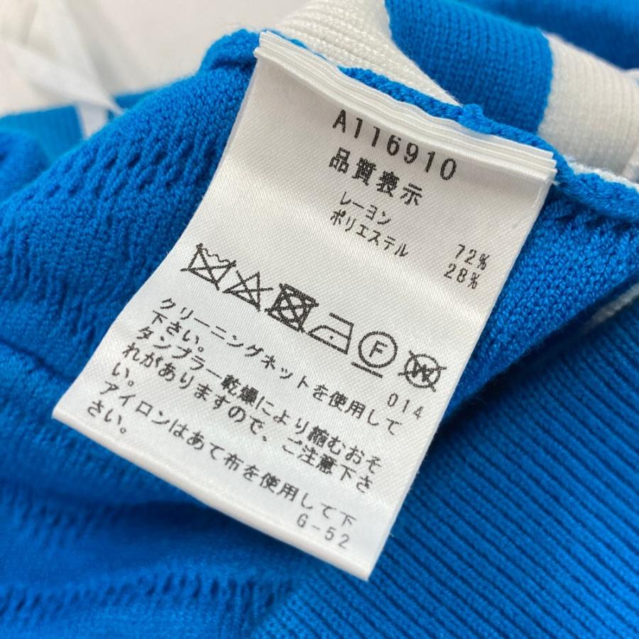 ARCHIVIO アルチビオ  ニットスカート サイドライン  ブルー系 38 ゴルフウェア レディースの画像