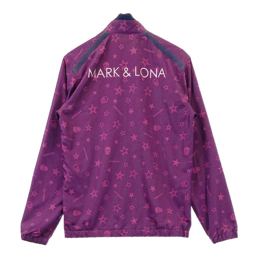 MARK&LONA マークアンドロナ 長袖ジャケット 裏メッシュ 総柄 パープル系 M ゴルフウェア メンズ_1