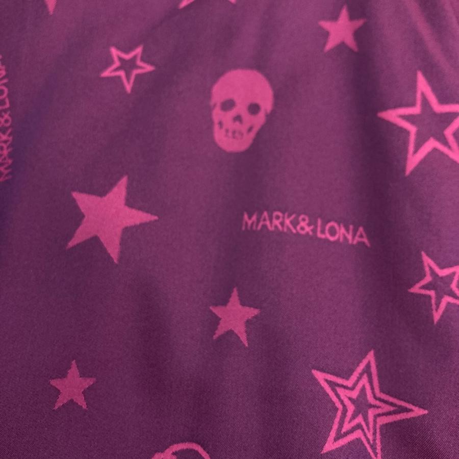 MARK&LONA マークアンドロナ 長袖ジャケット 裏メッシュ 総柄 パープル系 M ゴルフウェア メンズ_2