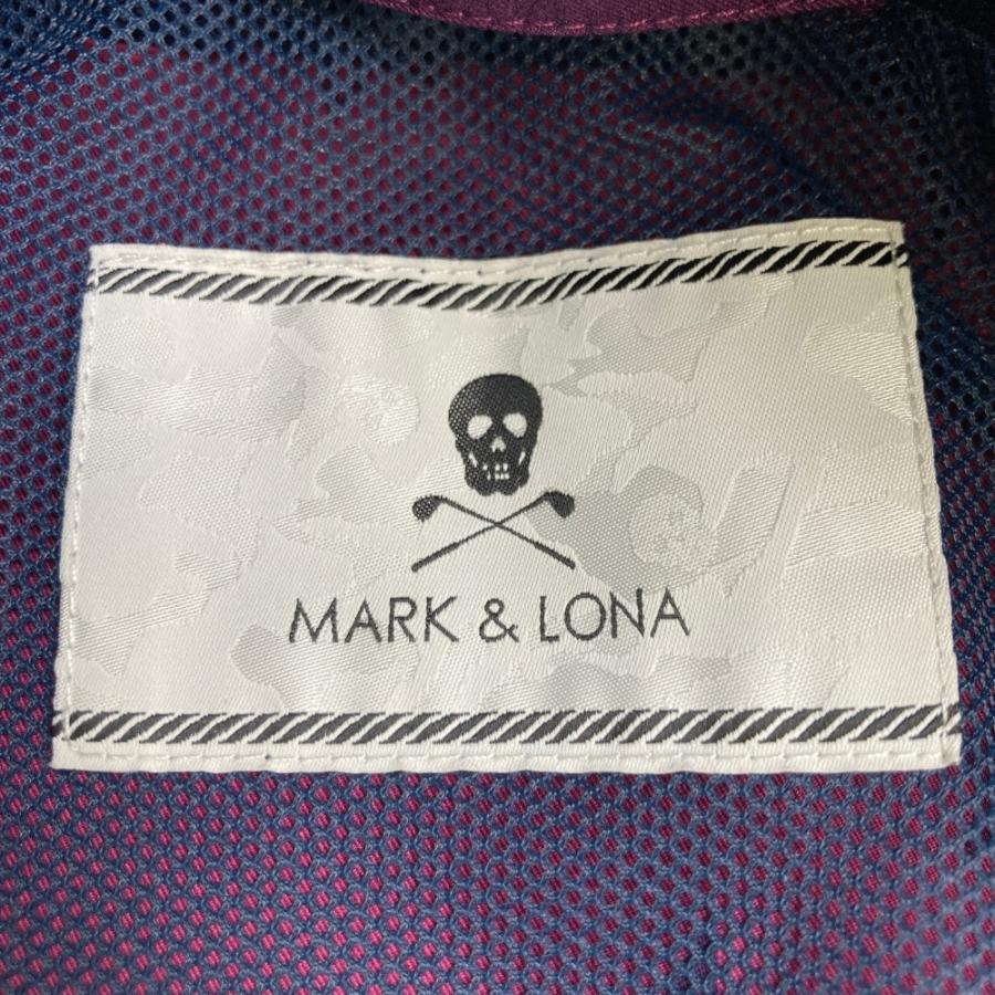 MARK&LONA マークアンドロナ 長袖ジャケット 裏メッシュ 総柄 パープル系 M ゴルフウェア メンズ_4