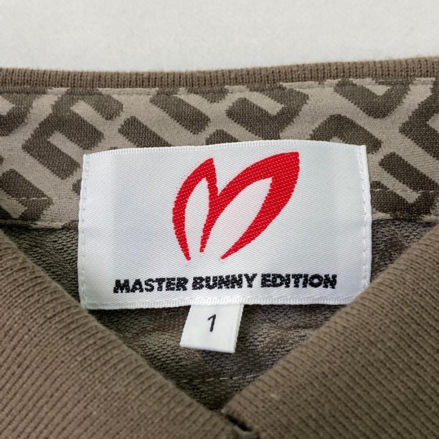 MASTER BUNNY EDITION マスターバニーエディション 2024年 ノースリーブポロシャツ 総柄 カーキ系 1 ゴルフウェア レディースの画像