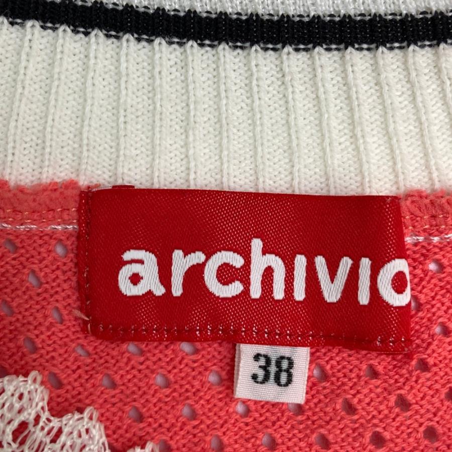 archivio ARCHIVIO アルチビオ ニットベスト ピンク系 38 ゴルフ