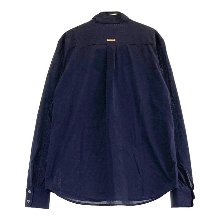 【美品】セントアンドリュースSt ANDREWS St ANDREWS セントアンドリュース リボンカラー 長袖シャツ ネイビー系