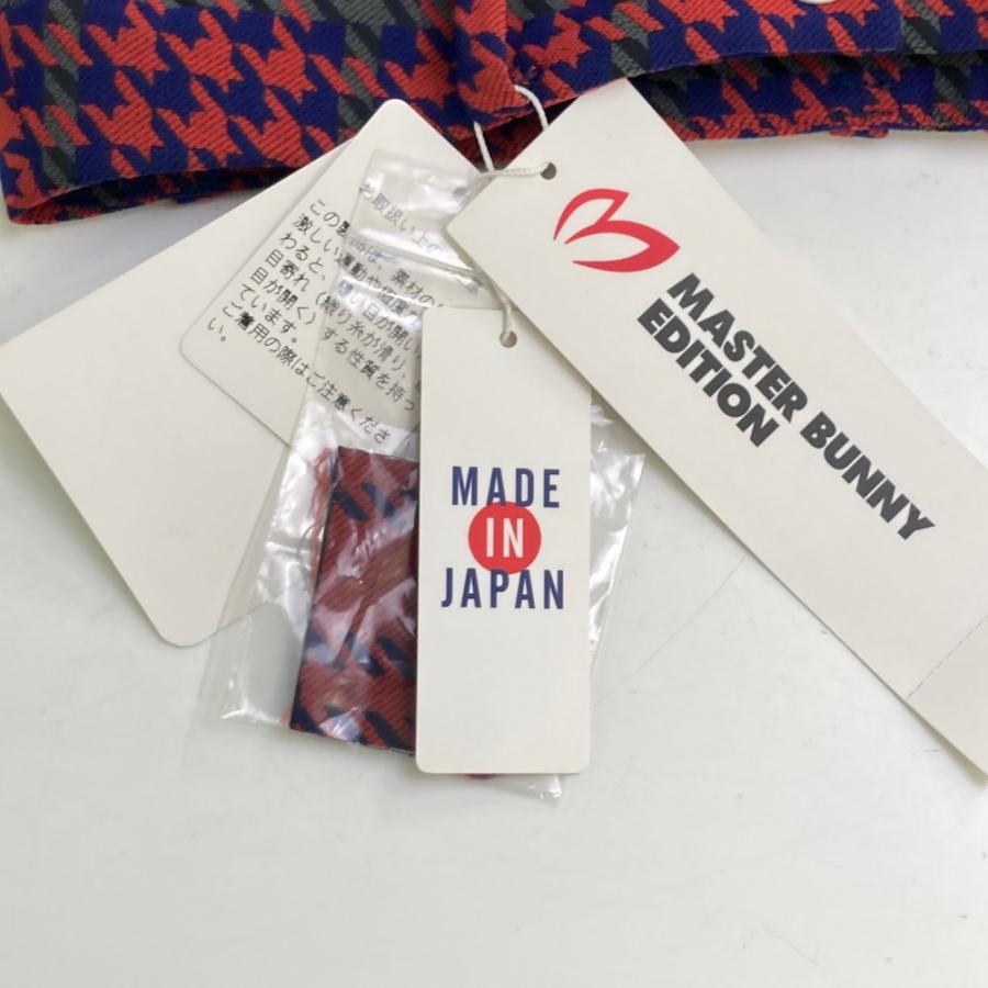 【新品】MASTER BUNNY EDITION マスターバニーエディション  ショートパンツ 千鳥柄 ネイビー系 00 ゴルフウェア レディースの画像