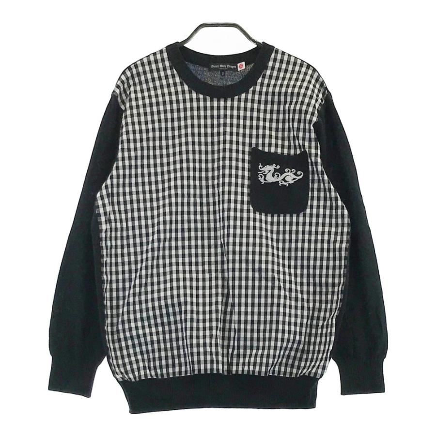 ダンスウィズドラゴン 黒ニットセーター長袖 【公式通販】