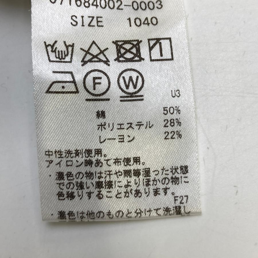 ZOY（ゾーイ） 長袖ポロシャツ 総柄 ホワイト系 40 ゴルフウェア