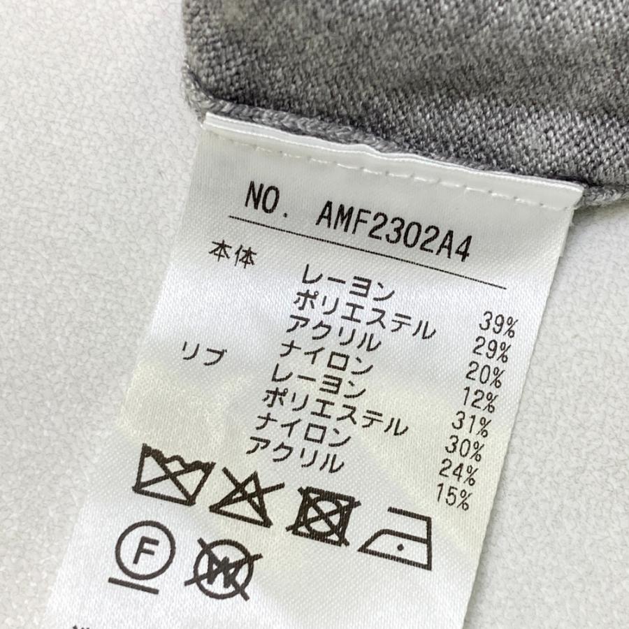 AND PER SE アンパスィ 2022年モデル ニットセーター ロゴ グレー系 LL