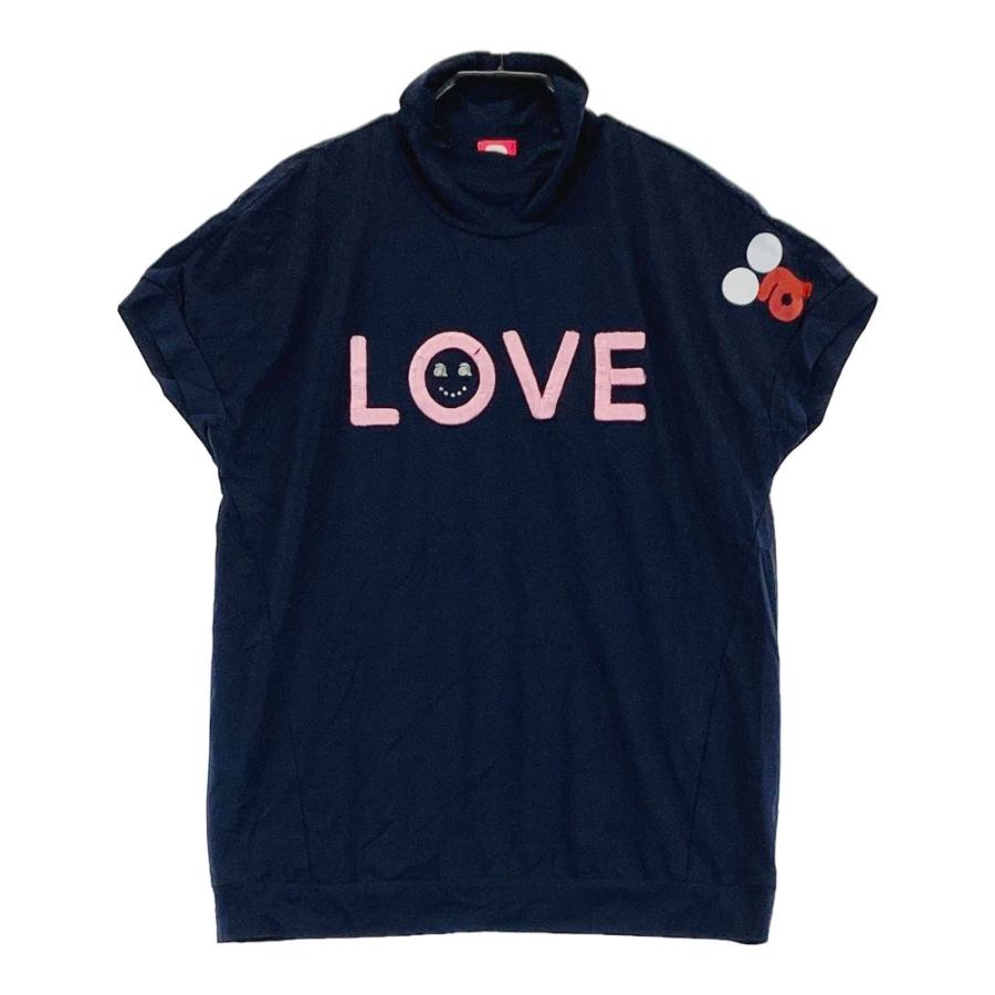 アルチビオ archivio 半袖モックネックシャツ tシャツ 異素材 40 L archivio（アルチビオ） モックネック 半袖Tシャツ ネイビー系 38