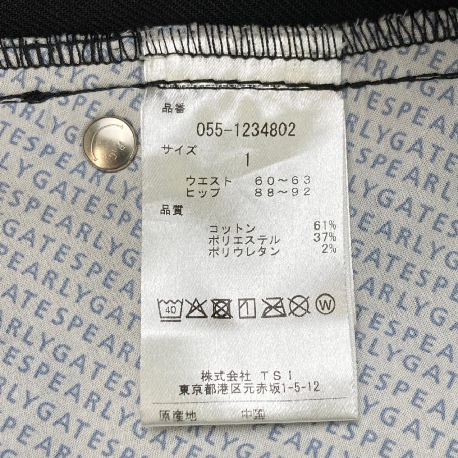 PEARLY GATES パーリーゲイツ  ストレッチ スカート  ブラック系 1 ゴルフウェア レディースの画像