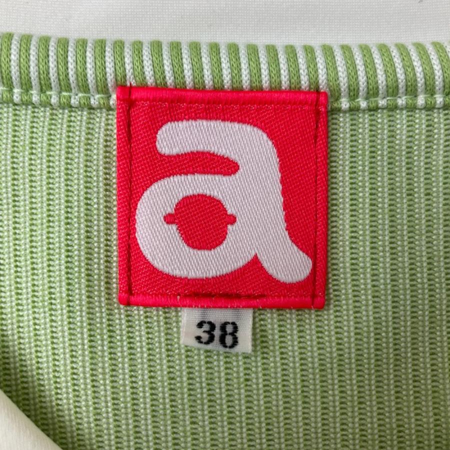 archivio（アルチビオ） ノースリーブ ポロ ワンピース ストライプ柄