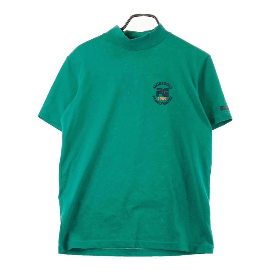 PEARLY GATES パーリーゲイツ モックネック半袖Tシャツ グリーン系 5 