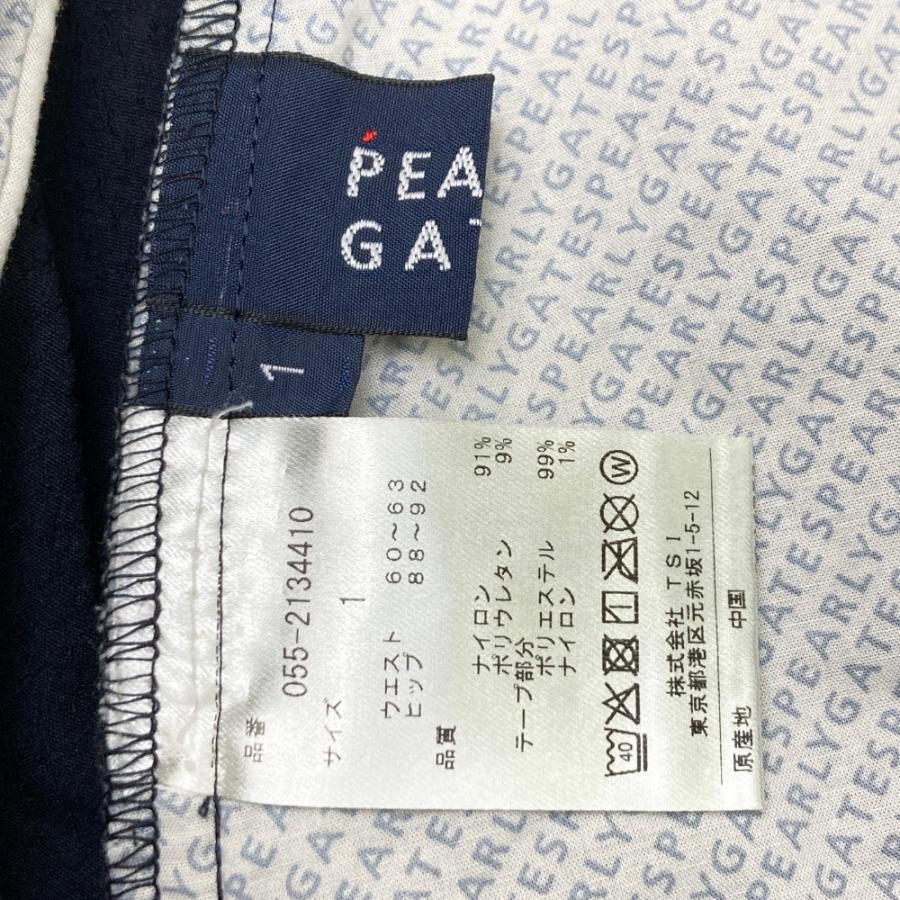 PEARLY GATES パーリーゲイツ  ストレッチスカート ロゴ  ネイビー系 1 ゴルフウェア レディースの画像
