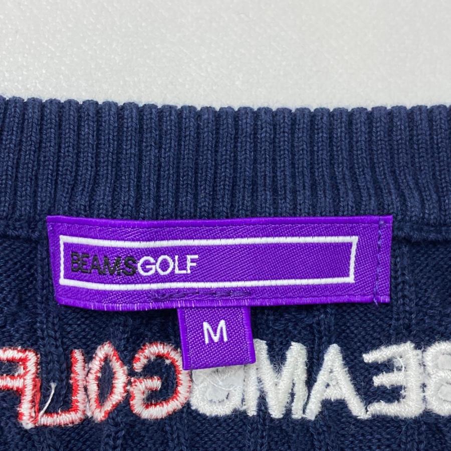 BEAMS GOLF ビームスゴルフ  ニットセーター  ネイビー系 M ゴルフウェア レディース_2