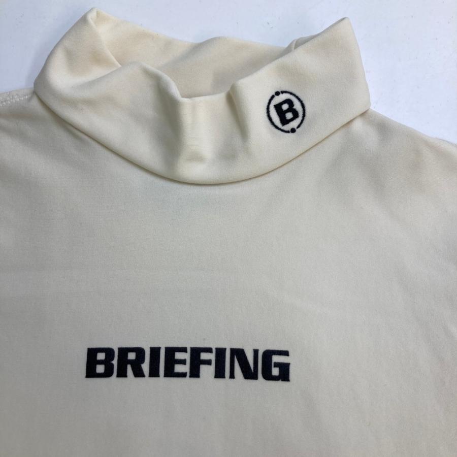 BRIEFING GOLF ブリーフィング 長袖ハイネックTシャツ ホワイト BRIEFING GOLF ブリーフィング 長袖ハイネックTシャツ ホワイト