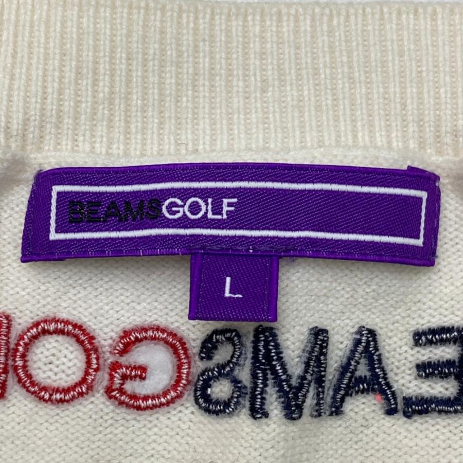 【新品タグ付】BEAMS GOLF ロゴ プリント ベスト L 新品タグ付】BEAMS GOLF ロゴ プリント ベスト L - メルカリ