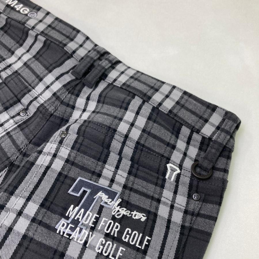 PEARLY GATES パーリーゲイツ 2023年モデル ストレッチパンツ チェック柄 グレー系 1 ゴルフウェア レディースの画像