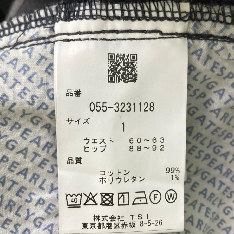 PEARLY GATES パーリーゲイツ 2023年モデル ストレッチパンツ チェック柄 グレー系 1 ゴルフウェア レディースの画像