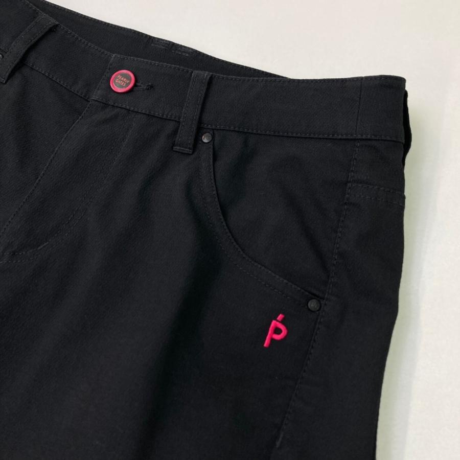 PEARLY GATES パーリーゲイツ 2023年モデル ストレッチ パンツ  ブラック系 1 ゴルフウェア レディースの画像
