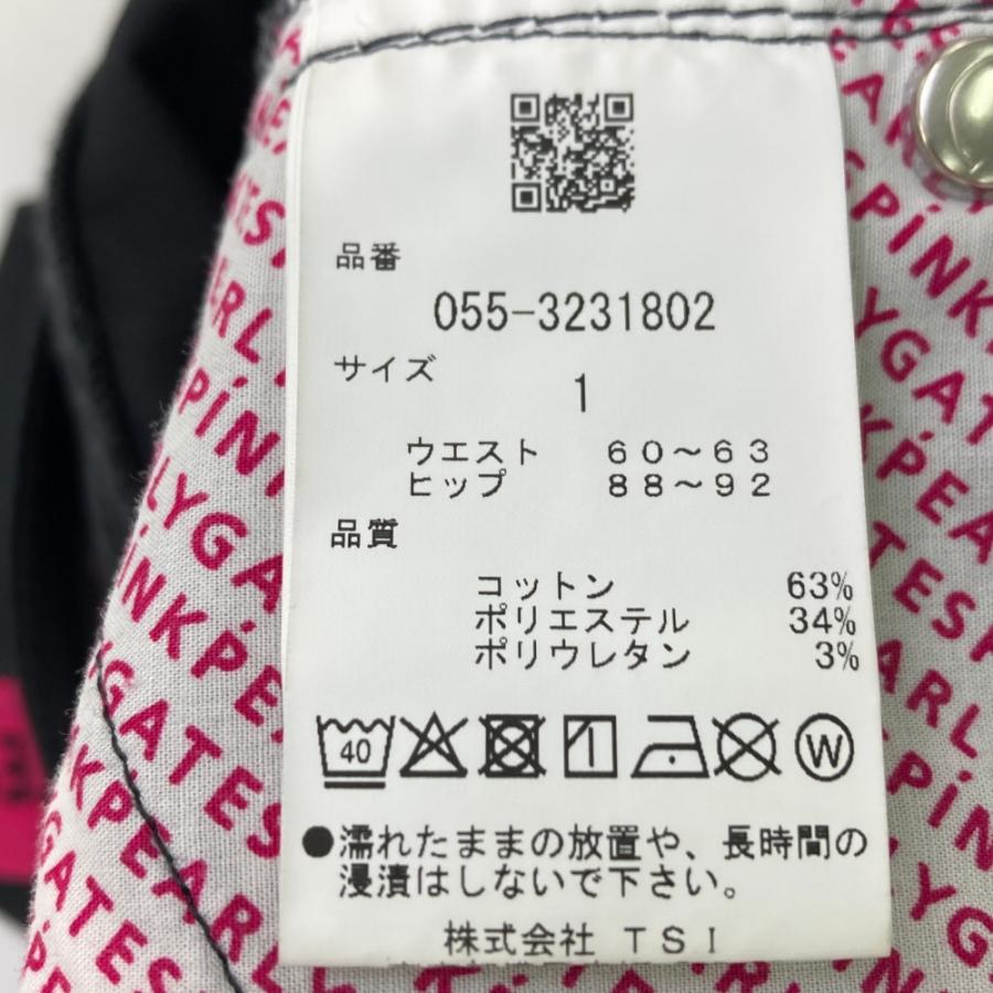 PEARLY GATES パーリーゲイツ 2023年モデル ストレッチ パンツ  ブラック系 1 ゴルフウェア レディースの画像