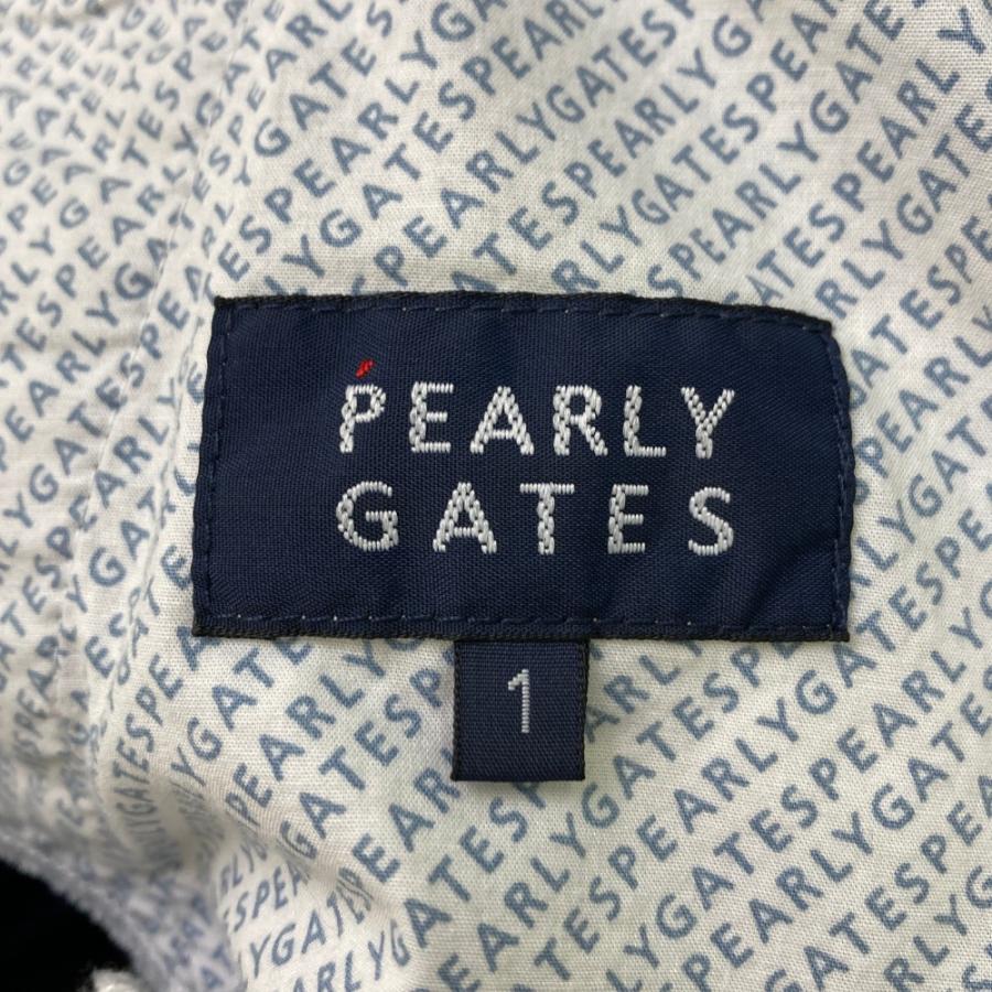 PEARLY GATES パーリーゲイツ 2024年モデル ストレッチ パンツ チェック柄 ネイビー系 1 ゴルフウェア レディースの画像