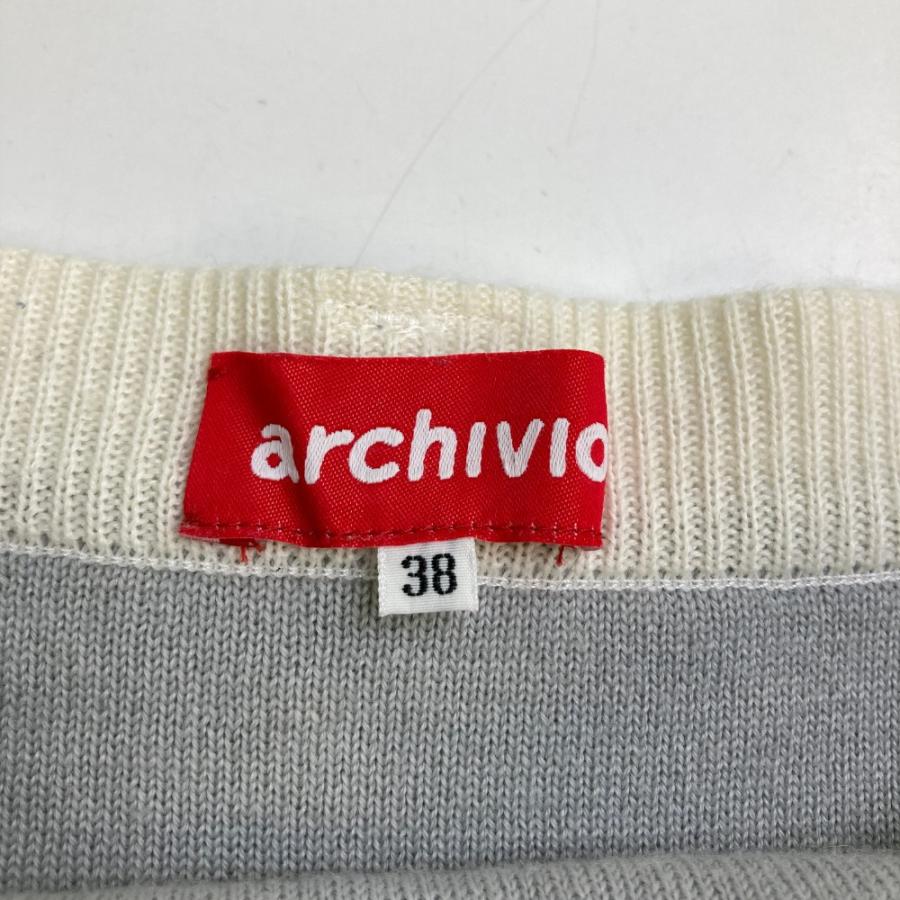 ARCHIVIO アルチビオ  裾プリーツ ニットスカート  ブラック系 38 ゴルフウェア レディースの画像