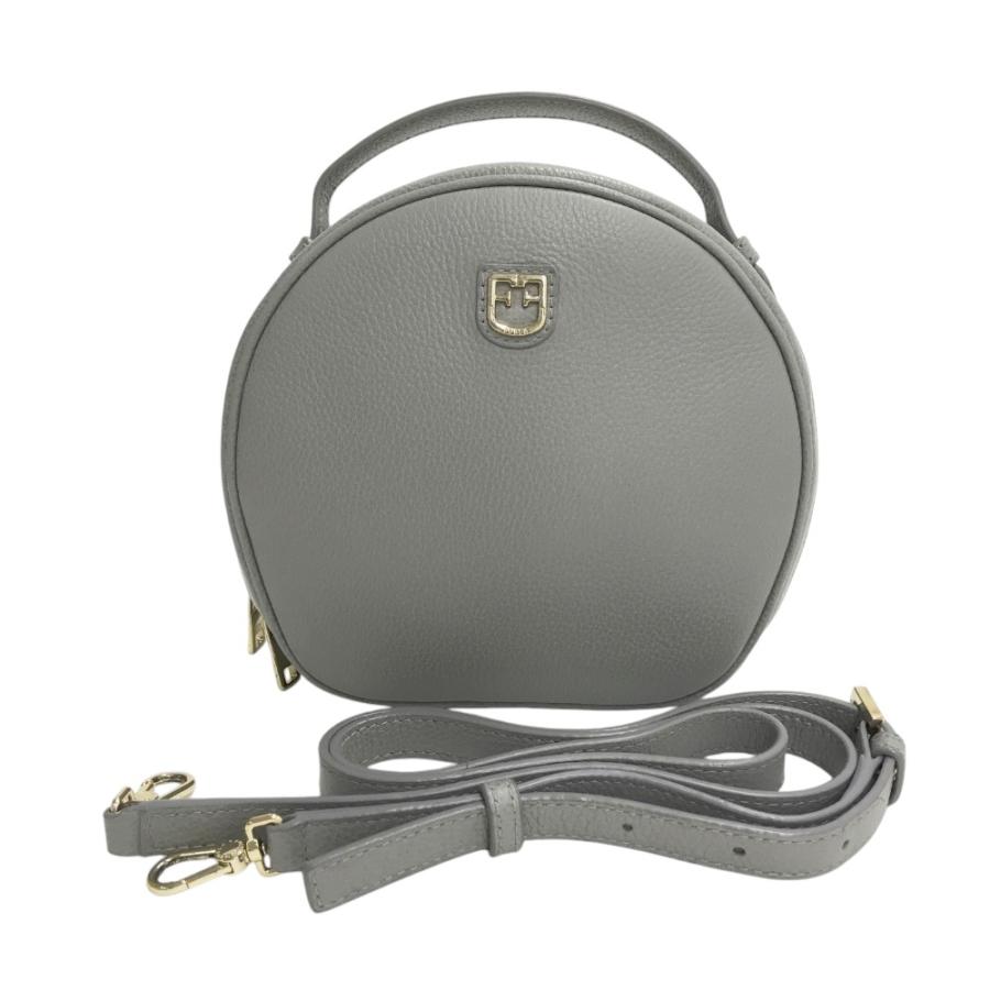 【希少】FURLA フルラ 2way ハンドバッグ ショルダーバッグ　グレー フルラ FURLA ハンドバッグ ショルダーバッグ グレー レザー