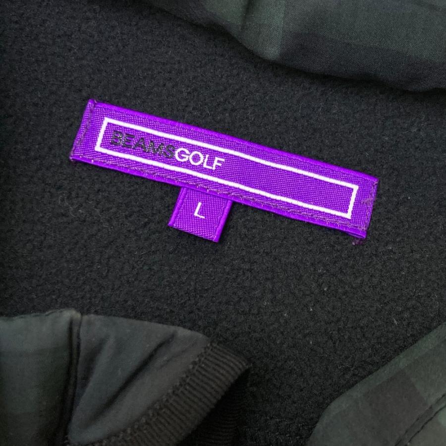 BEAMS GOLF チェック柄ダウンジャケット S BEAMS GOLF ビームスゴルフ 2way ダウンジャケット チェック柄
