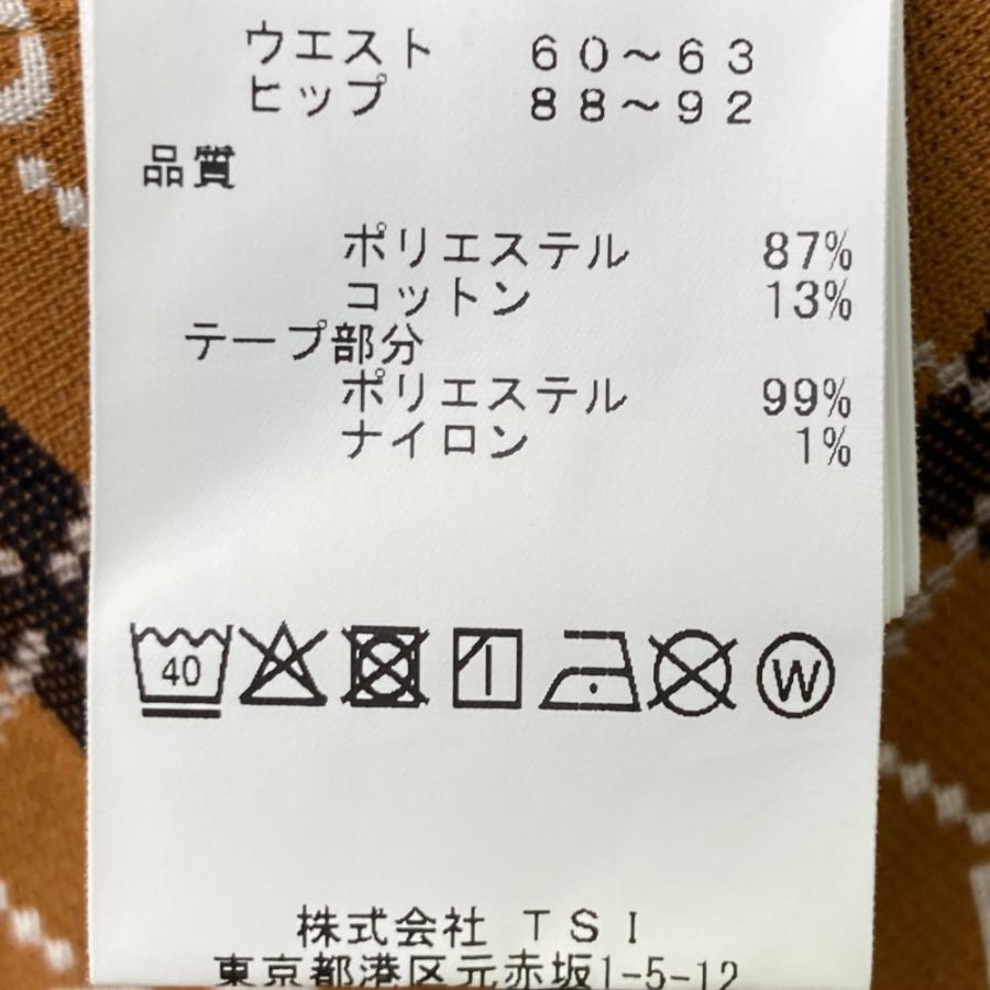 PEARLY GATES パーリーゲイツ  ニット スカート 総柄 ブラウン系 1 ゴルフウェア レディースの画像