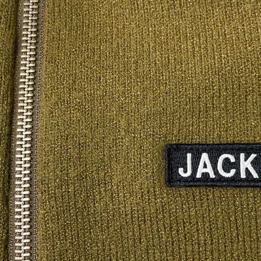 JACK BUNNY ジャックバニー 2023年モデル 裏地付 ニット ジップ