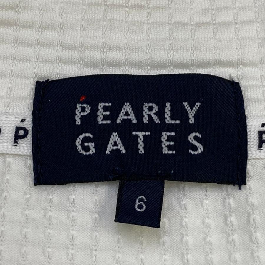 PEARLY GATES（パーリーゲイツ） ハーフジップ 半袖Tシャツ ホワイト系
