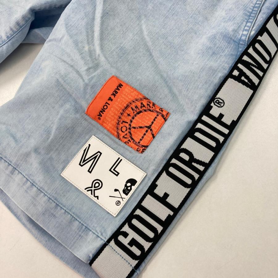 MARK&LONA マークアンドロナ デニム ハーフパンツ ブルー系 46