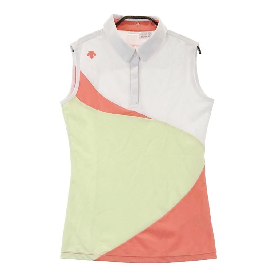 DESCENTE GOLF デサントゴルフノースリーブポロシャツ