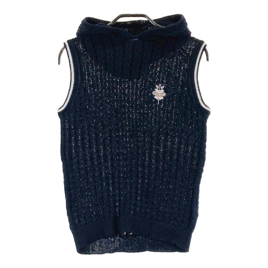 BEAMS GOLF フード付きベスト M ネイビー BEAMS GOLF（ビームス ゴルフ） フード付 ニットベスト ネイビー系 M