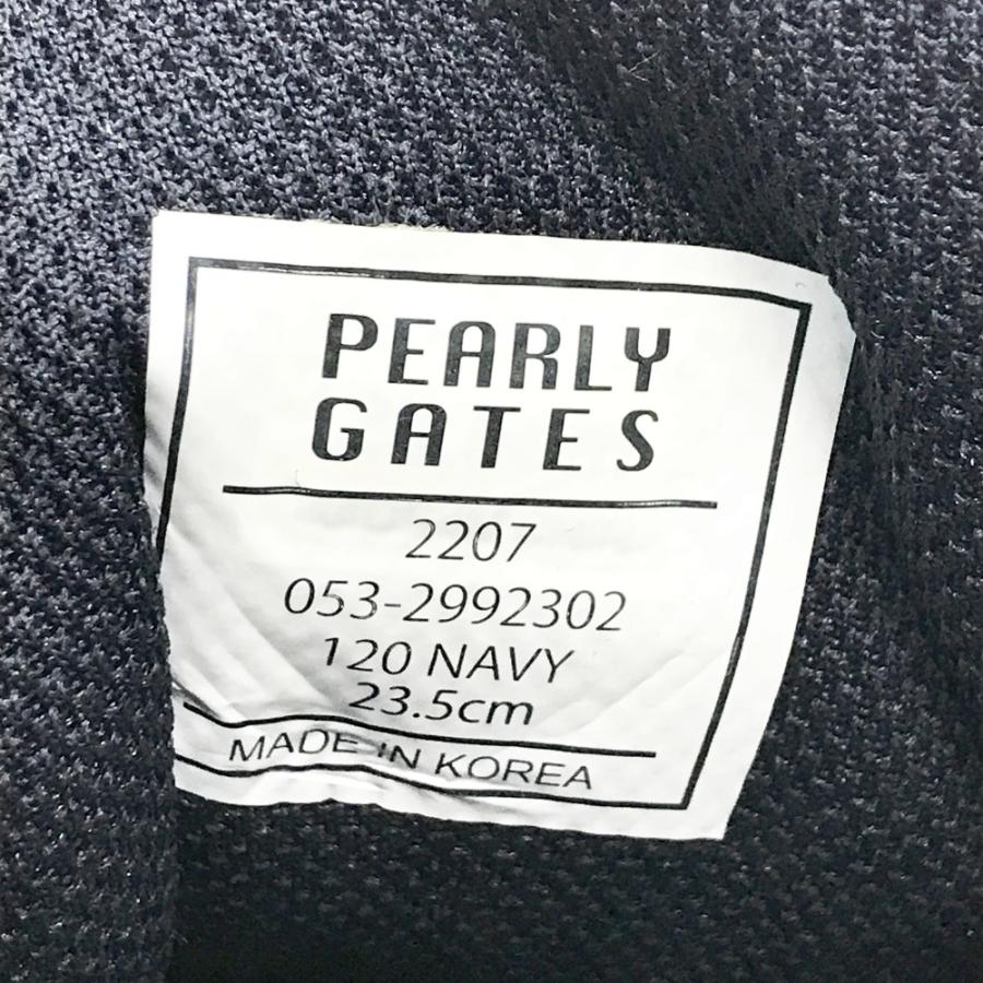 PEARLY GATES パーリーゲイツ 053-2992302 2022年モデル ミドルカット ゴルフシューズ  ネイビー系 23.5cm ゴルフウェア レディースの画像