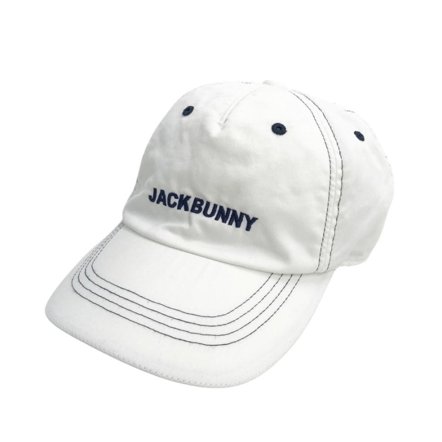 新品JACKBUNNY ホワイトジャケット、中古キャップセット Jack Bunny!!（ジャックバニー） JACK BUNNY キャップ ホワイト系 FR