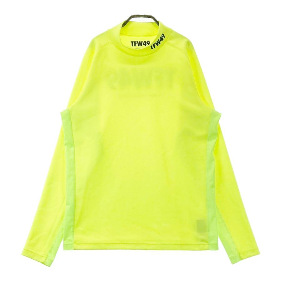 サイズ：XL TFW49 ティーエフダブリューフォーティーナイン  ハイネック 長袖Tシャツ  グリーン系 [240101343359] ゴルフウェア メンズ ストスト TFW49 ティーエフダブリューフォーティーナイン ハイネック 長袖