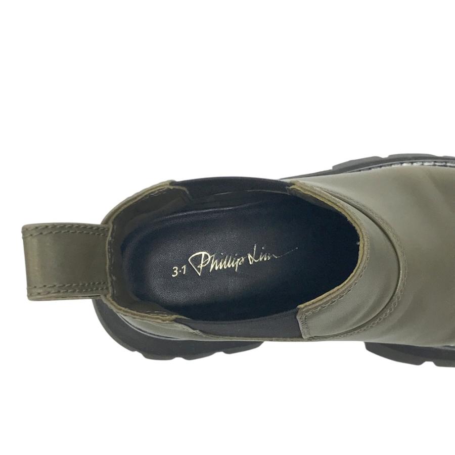 美品】3.1PHILLIP LIM 3.1 フィリップ リム コンバットブーツ カーキ系 