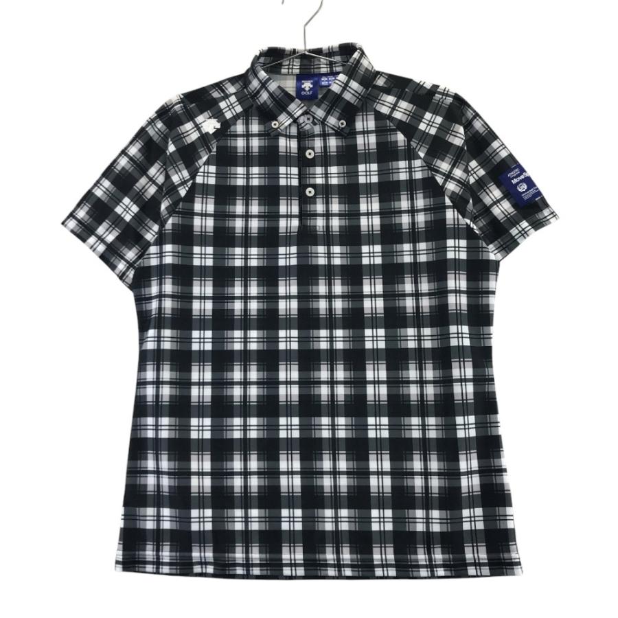 DESCENTE GOLF デサントゴルフ 半袖ポロシャツ ボタンダウン チェック