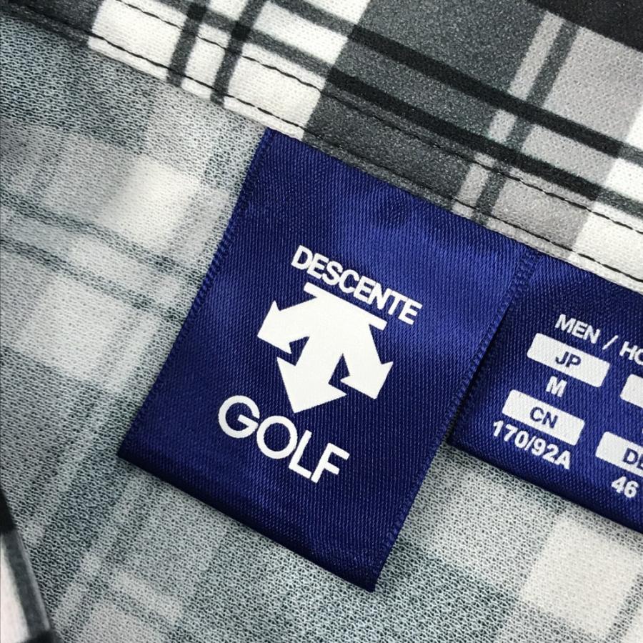 DESCENTE GOLF デサントゴルフ 半袖ポロシャツ ボタンダウン チェック