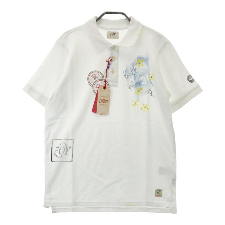 ZOY 【新品】ZOY ゾーイ 071482012 半袖ポロシャツ BOB ホワイト ZOY 【新品】ZOY ゾーイ 071482012 半袖ポロシャツ BOB ホワイト