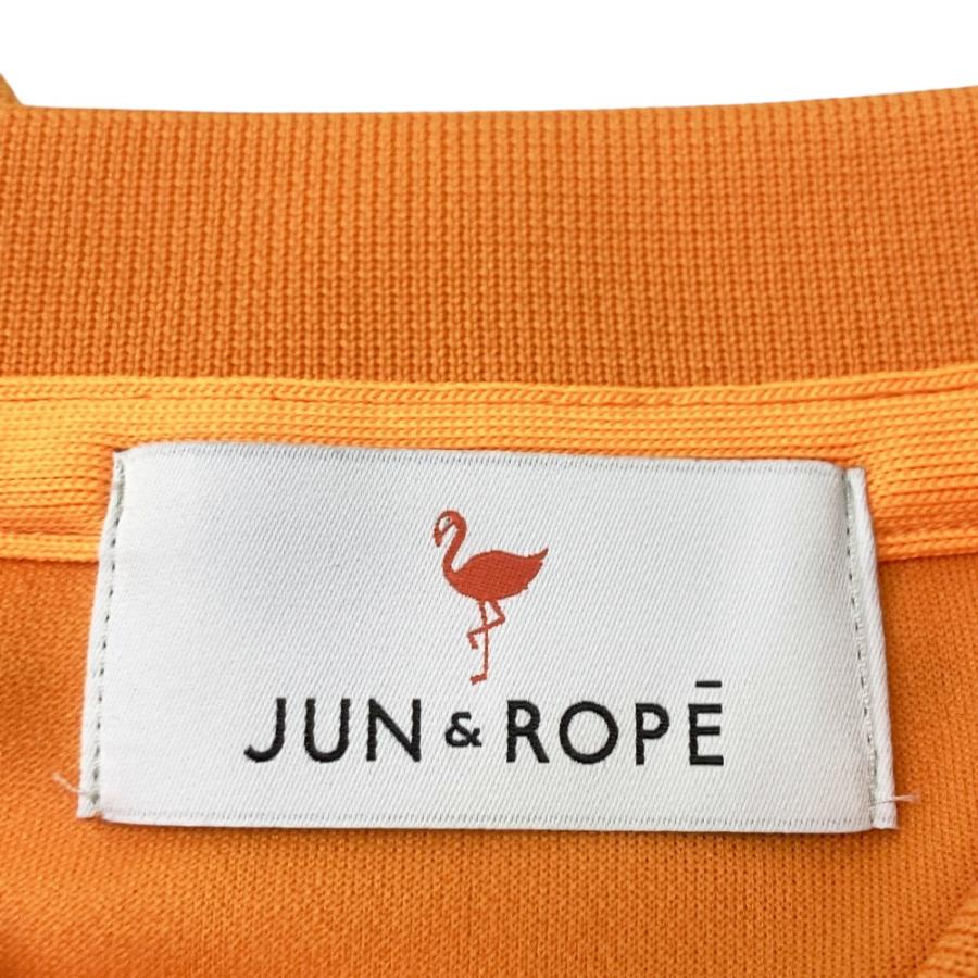 サイズ：L JUN&ROPE ジュン アンド ロペ ERM-1701 半袖ポロシャツ  オレンジ系 [240101345380] ゴルフウェア レディース ストスト JUN&ROPE'（ジュンアンドロペ） 【新品】JUN&ROPE ジュン アンド ロペ