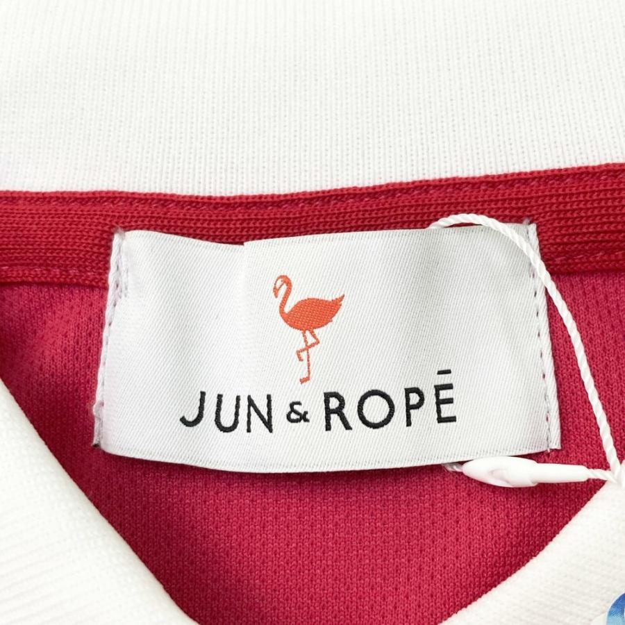 サイズ：M JUN&amp;ROPE ジュン アンド ロペ ERM-3808 半袖ポロシャツ  ピンク系 [240101345389] ゴルフウェア レディース ストスト 新品】JUN&ROPE ジュン アンド ロペ ERM-3808 半袖ポロシャツ