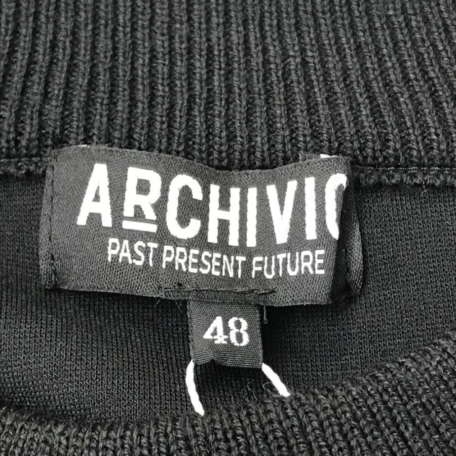 サイズ：48 ARCHIVIO アルチビオ A428001 2024年 ニット セーター  ブラック系 [240101345728] ゴルフウェア メンズ ストスト archivio（アルチビオ） 【新品】ARCHIVIO A428001 2024年 ニット