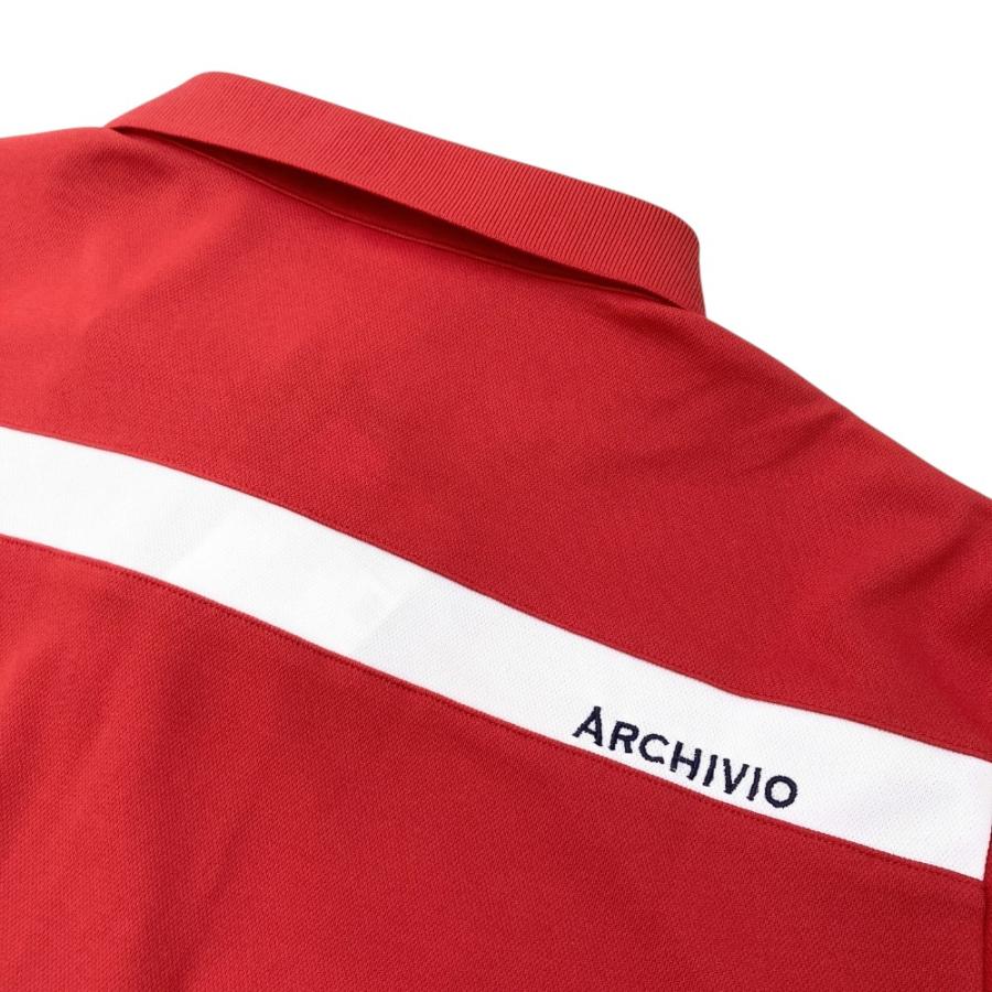 新品】ARCHIVIO アルチビオ A669315 半袖ポロシャツ レッド系 48