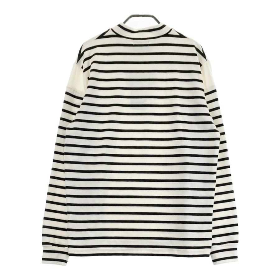 サイズ：46 ARCHIVIO アルチビオ A429010 2024年 長袖ハイネックTシャツ ボーダー ホワイト系 [240101345742] ゴルフウェア メンズ ストスト archivio（アルチビオ） 【新品】ARCHIVIO A429010 2024年 長袖