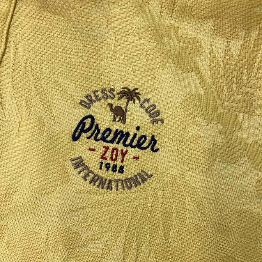 サイズ：2 ZOY ゾーイ  半袖ポロシャツ  イエロー系 [240101439610] ゴルフウェア メンズ ストスト ZOY ゾーイ 半袖ポロシャツ イエロー系 2 ゴルフウェア メンズ