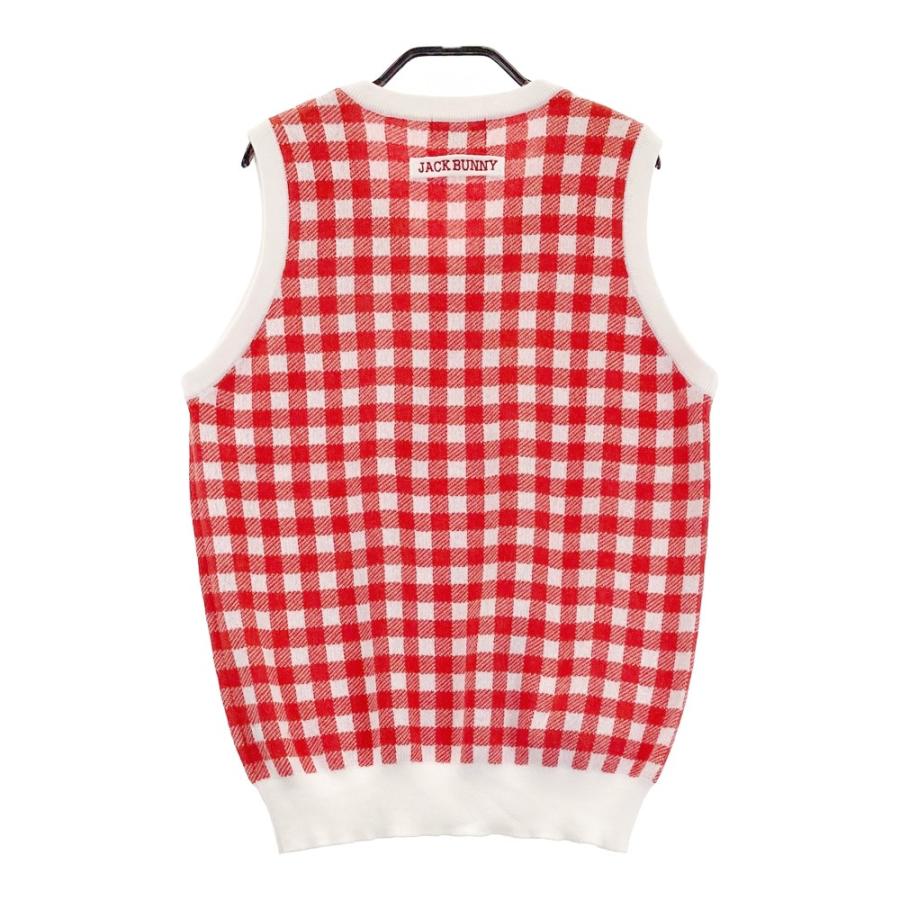 最終再値下げ新品JACK Bunnyベスト♡サイズ2 アラン編み Jack Bunny!!（ジャックバニー） JACK BUNNY ニットベスト チェック柄