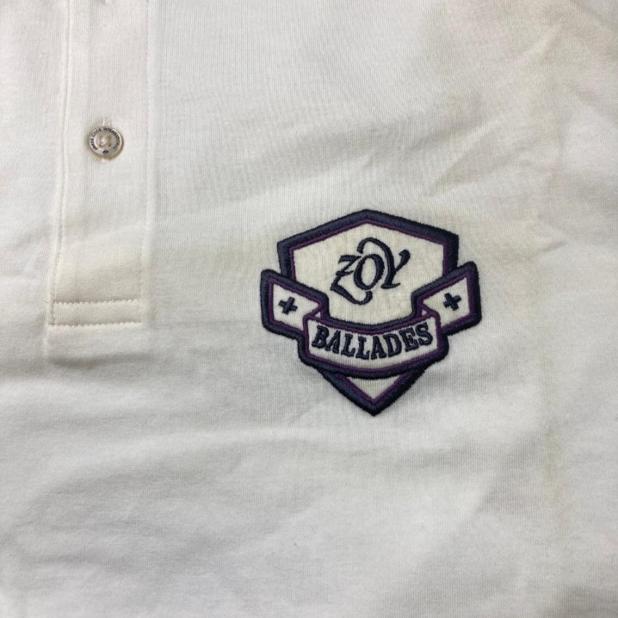 ZOY 半袖ポロシャツ ホワイト ゴルフウェア ZOY（ゾーイ） 半袖ポロシャツ 刺繍 ホワイト系 1 ゴルフウェア メンズ