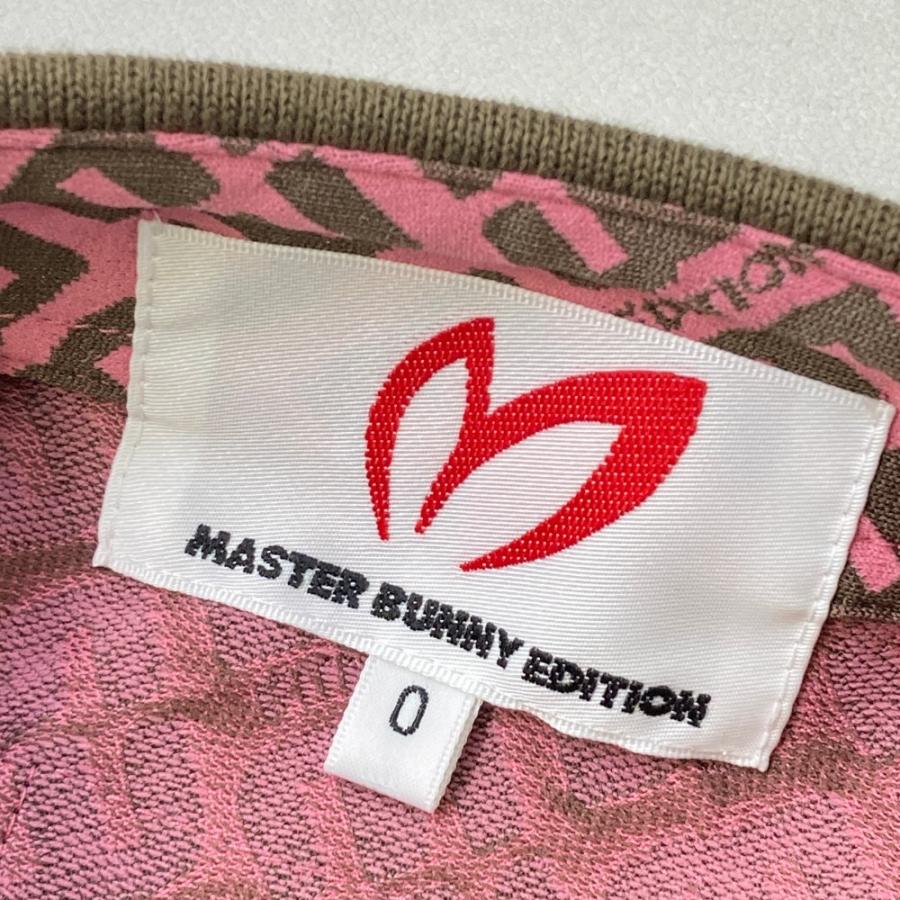 MASTER BUNNY EDITION マスターバニーエディション 2024年モデル ノースリーブポロシャツ 総柄 ピンク系 0 ゴルフウェア レディースの画像
